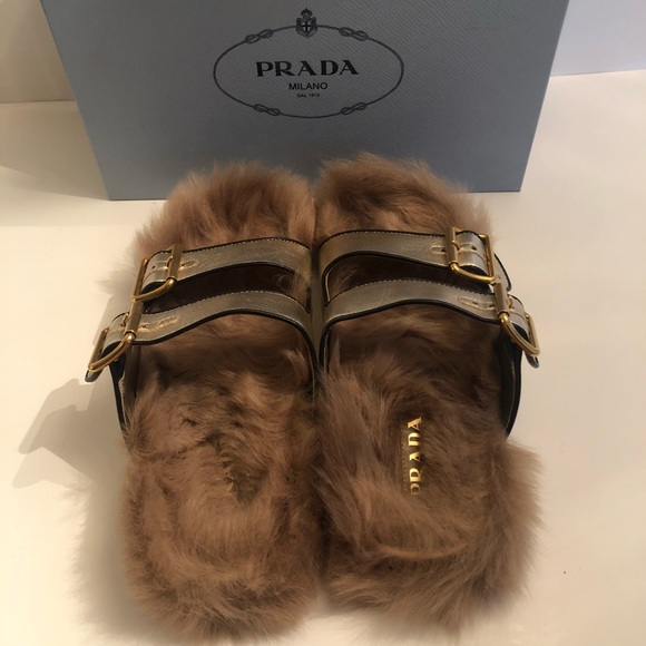Prada Fur Sandals - Picture 5 of 7